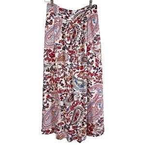 Lascana for Venus Women's Maxi Skirt Size XL Printed Smocked waist Boho Festival
